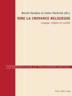cover image of Dire la croyance religieuse
